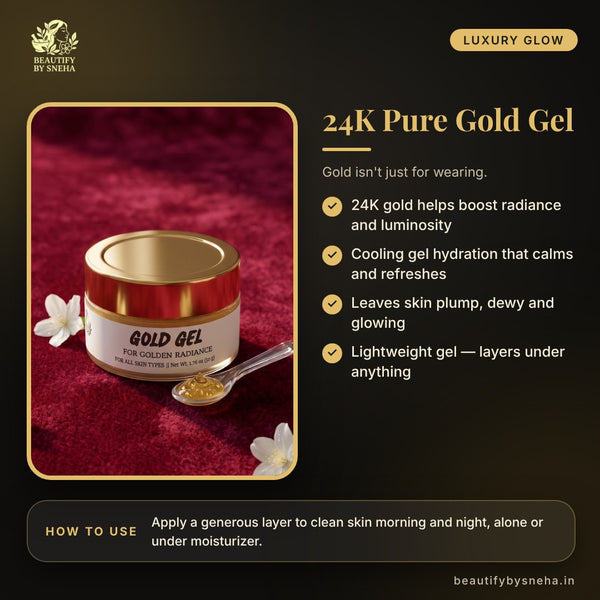 24k Pure Gold Gel