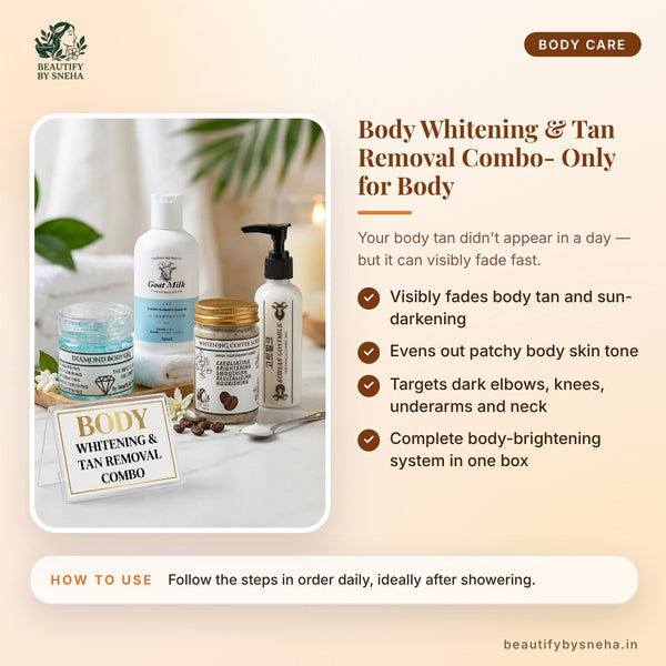 BODY WHITENING & TAN REMOVAL COMBO- ONLY FOR BODY