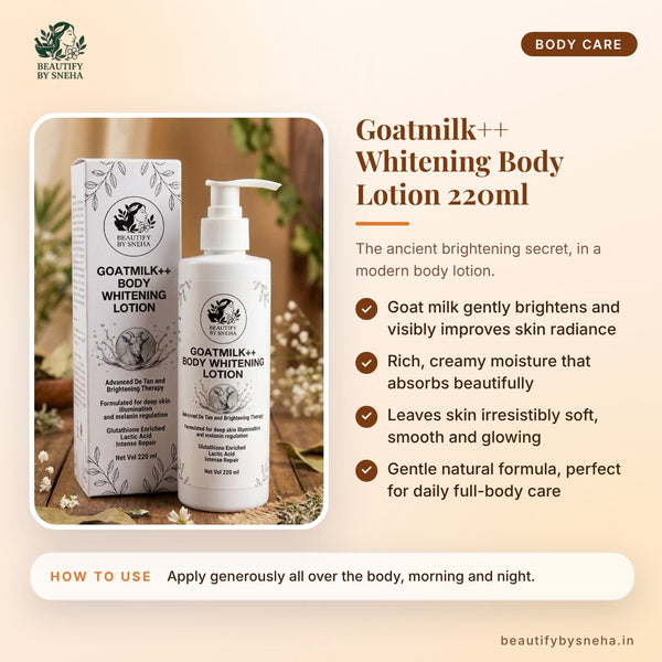GOATMILK++ WHITENING BODY LOTION 220ML
