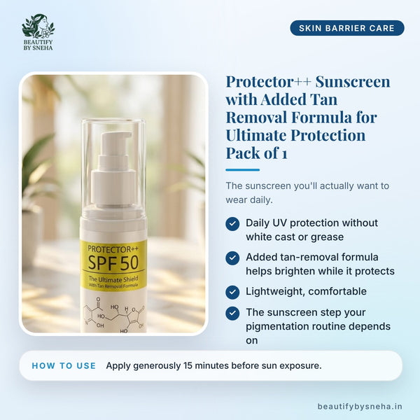 PROTECTOR++ SUNSCREEN WITH ADDED TAN REMOVAL FORMULA FOR ULTIMATE PROTECTION PACK OF 1