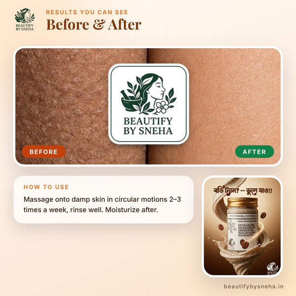 Tan Removal & Brightening Coffee Scrub