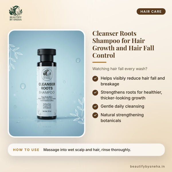 CLEANSER ROOTS SHAMPOO FOR HAIR GROWTH AND HAIR FALL CONTROL