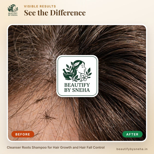 CLEANSER ROOTS SHAMPOO FOR HAIR GROWTH AND HAIR FALL CONTROL