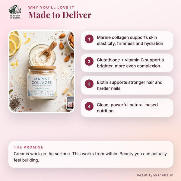 JUST COLLAGEN - MARINE COLLAGEN + GLUTATHIONE+ VITAMIN C + BIOTIN