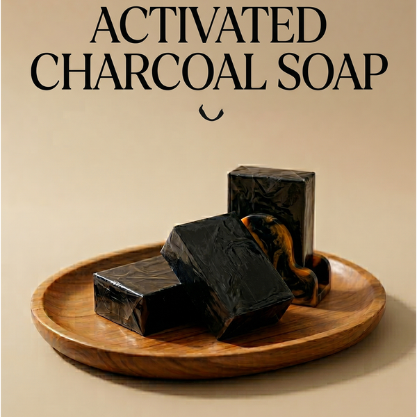 Activated Charcoal Soap - Best soap for Body Tan Removal & Detoxification - Pack of 3