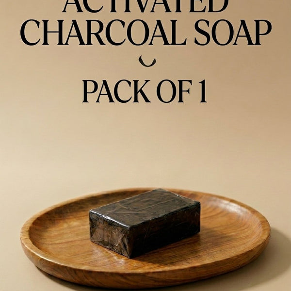 Activated Charcoal Soap - Best soap for Body Tan Removal & Detoxification - Pack of 1