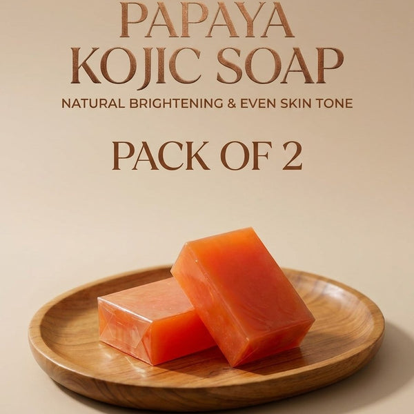 Papaya Kojic Soap for Skin Brightening Pack of 2