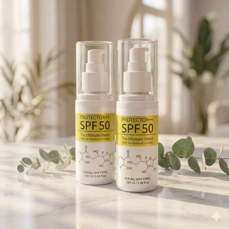 PROTECTOR++ SUNSCREEN WITH ADDED TAN REMOVAL FORMULA FOR ULTIMATE PROTECTION PACK OF 2