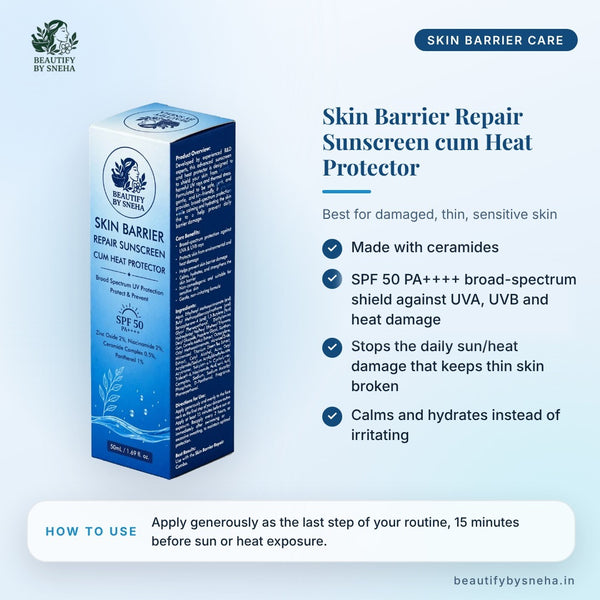 SKIN BARRIER REPAIR SUNSCREEN CUM HEAT PROTECTOR