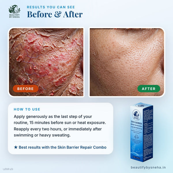 SKIN BARRIER REPAIR SUNSCREEN CUM HEAT PROTECTOR
